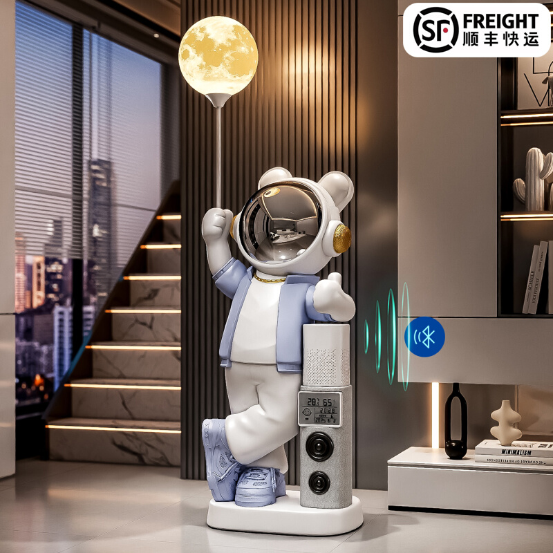 轻奢太空人宇航员进门站立软装搭配手办卡通大号客厅摆件大型落地