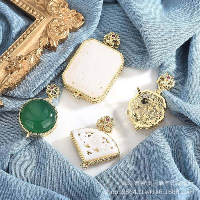 爆款可打开挂坠嘎乌盒镂空首饰配饰放香丸子紫檀香囊盒子吊坠空托,饰品/流行首饰/时尚饰品新,项坠/吊坠,淘宝优惠券,粉丝福利购,淘宝优惠卷