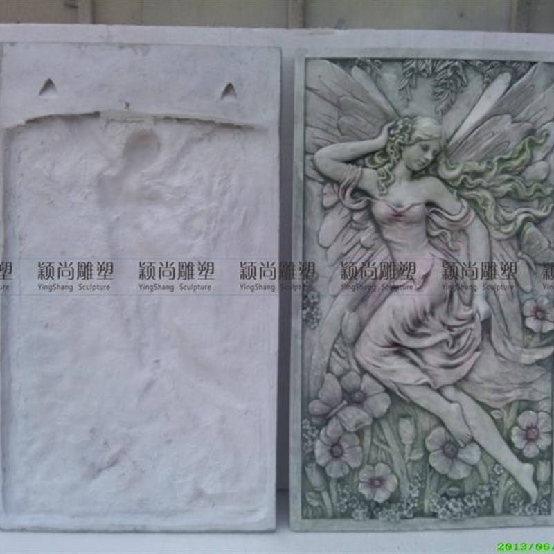 欧式现代装饰浮雕画n挂饰装饰品家居蝴蝶花仙子背景墙壁挂墙饰图片