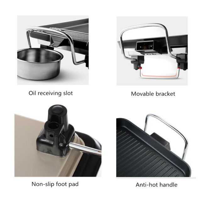 110/220V Smokeless Barbecue Grill Non Stick Electric OZven B