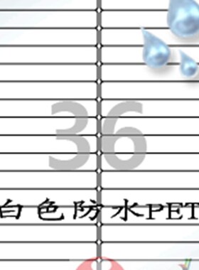 标签纸/A4/不干胶/白色防水ET塑料/爱雷H博/L636WP/100张A4