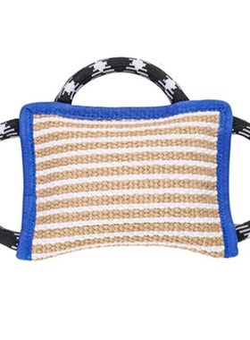 训犬粗麻耐撕3把手咬枕德牧马成犬v扑咬枕咬包咬棒Dog bite pillo