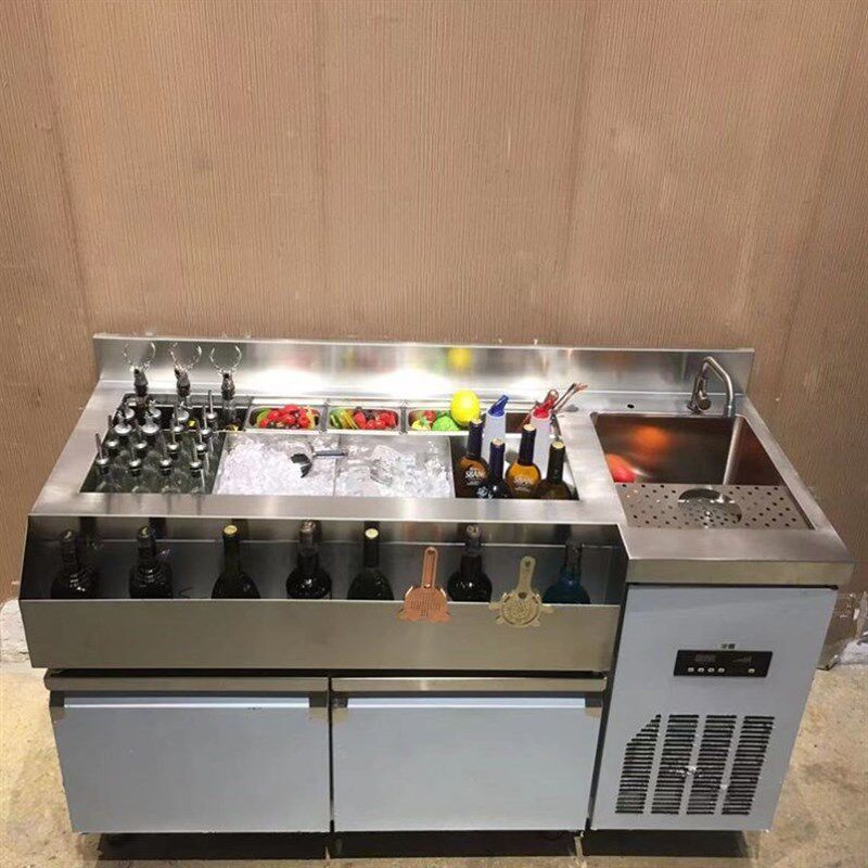 酒吧用品全套e设备吧台柜不锈钢调酒台KTV商用调酒操作台定制酒吧