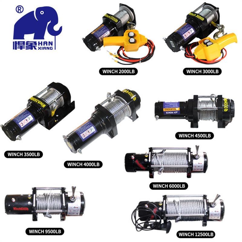 汽车绞盘12v2m4v绞盘越野车自救电牵引器拖车车载电动绞盘