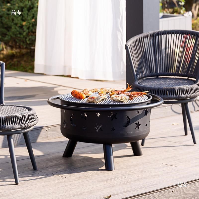 篝火晚会大火盆户外火炉烧v烤炉烤火盆取暖庭院烤火炉火盆篝火炉,居家布艺,入户地垫,淘宝优惠券,粉丝福利购,淘宝优惠卷
