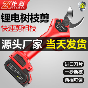 锂电修枝剪刀电动剪刀园林剪果树剪刀电动修枝剪园林大剪刀花艺剪