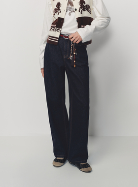 【小竹马胶囊】AVVENN原牛系列弧形裤型修饰身型长裤AK11302608