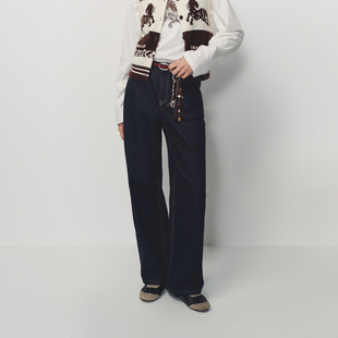 【小竹马胶囊】AVVENN原牛系列弧形裤型修饰身型长裤AK11302608