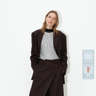 AVVENN易打理高级感阔肩西装 外套AM70101811