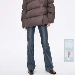 AM91302610 牛仔裤 AVVENN复古显瘦修身 不紧绷喇叭裤