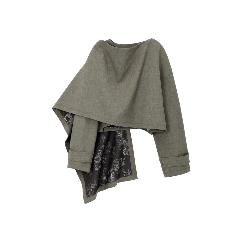 AVVENN设计师款斗蓬披肩AL10102758