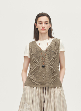 AVVENN设计师款立体不规则干爽舒适宽松遮肉背心AL71202566