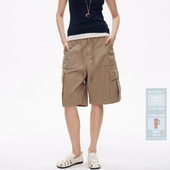 AL31305661 宽松牛仔裤 AVVENN设计师款 立体大口袋双腰头工装