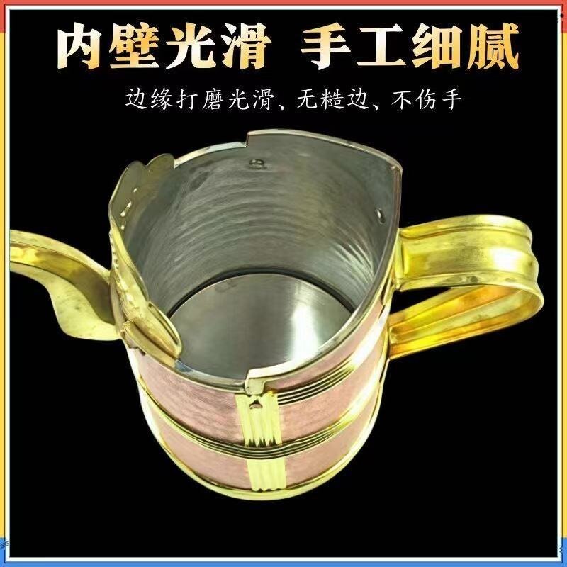 藏式用品纯铜手工铜青棵杯酥油茶壶家用