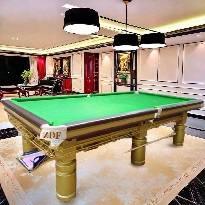 中式台球桌标准需要多大空间淇江海口三亚中式台球桌袋口标准尺寸