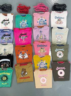 斜挎包女可爱高圆圆ballchain手提包购物袋刺绣尼龙手机迷你儿童