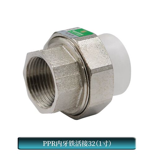 PPR外丝牙内丝双头PPR转PE铜活接转换活接20 4分PPR水管配件直销