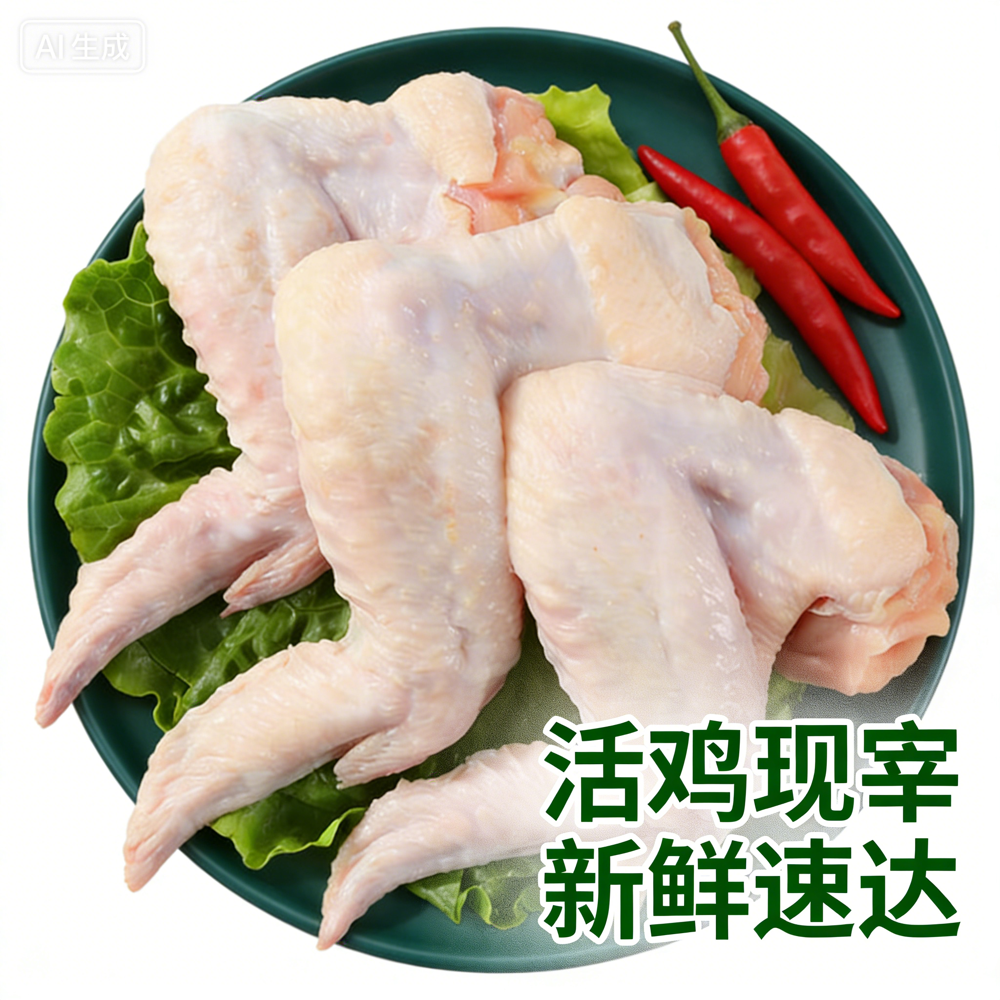 江浙沪皖包邮德兴官方小号鸡全翅新鲜鸡三节翅冷冻鸡排翅生鸡翅