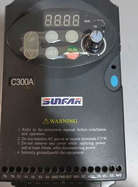 【顺庆】深圳SUNFAR变频器，C300A-4T0007，实物如图，【议价】