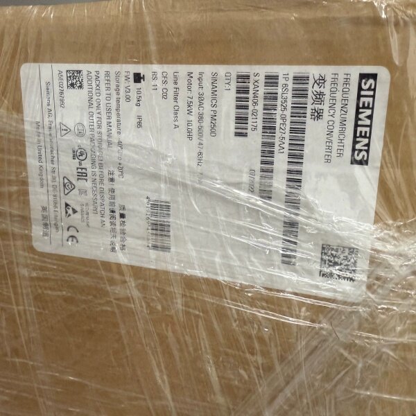 【顺庆】6SL3525-0PE27-5AA1全新原装未开封正品【议价】