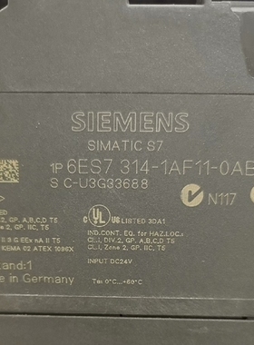 西门子6ES7 314-1AF10-0AB0 功能正常【议价】