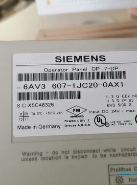 【顺庆】6AV3  607-1JC20-0AX1  二手裸机卖  现【议价】