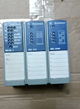 【顺庆】出这款赫斯曼MM2-4FXM3工业交换机承受如图，功能包好【