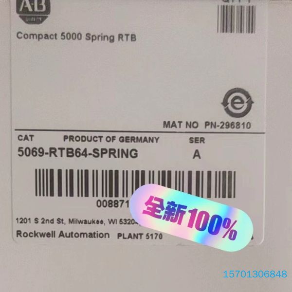 【顺庆】5069-RTB64-SPRING AB罗克韦尔 全新原装正【议价】