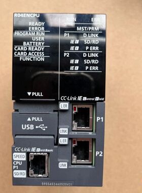 【顺庆】三菱PLC模块R04ENCPU,全新裸机一个，实物拍摄成色如【议