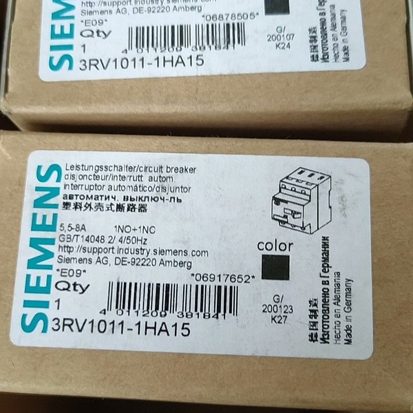 【顺庆】西门子3RV1011-1HA15断路器全新原装正品  需要的【议价