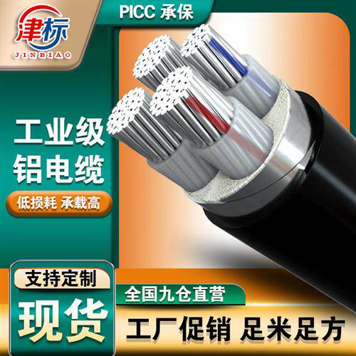 铝芯电缆线4芯16 25 35 50 70平方铝线地埋线三相四线铠装铝电缆