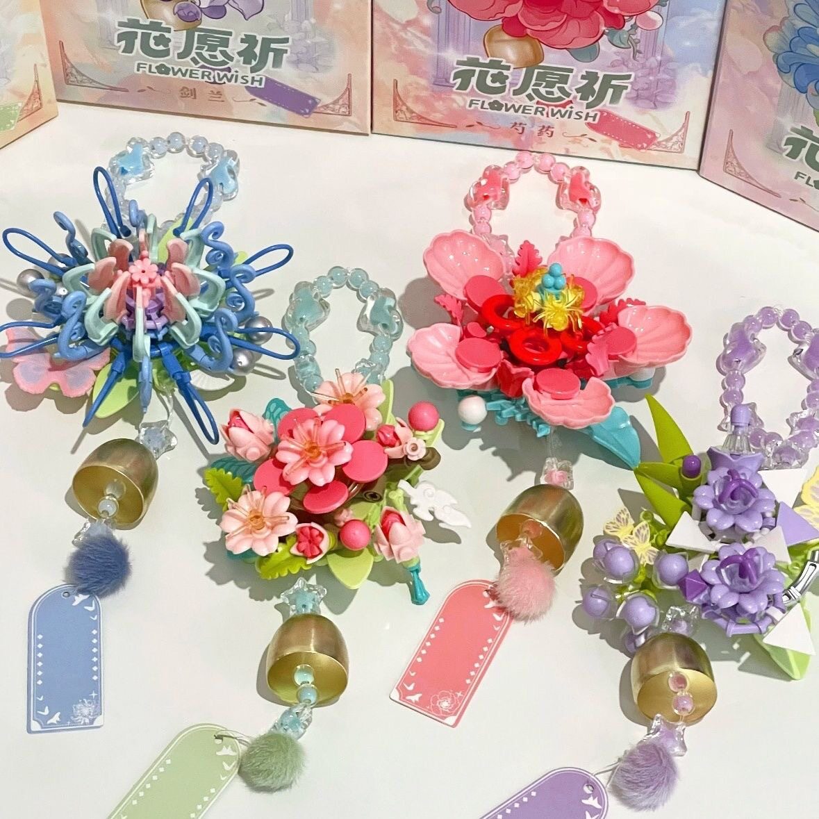花愿祈创意壁挂积木花束手工diy永生花摆件女神节毕业季女生礼物