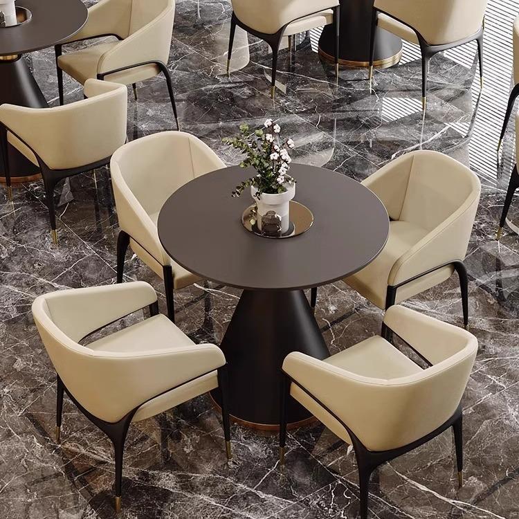 爆款售楼处洽谈桌椅组合商务会客谈判一桌四椅美容院会所酒店接待