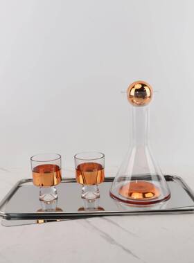 爆款欧式高档玻璃红酒具摆件客厅餐桌酒柜醒酒器家居轻奢艺术软装