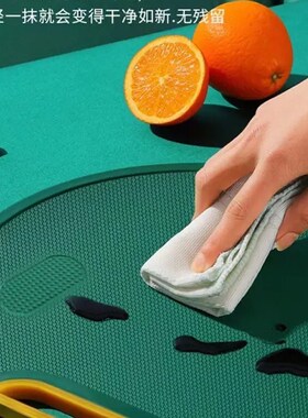 【下单立减50】绿色双面砧板 360E度旋转可立挂防霉圆形多功能PX