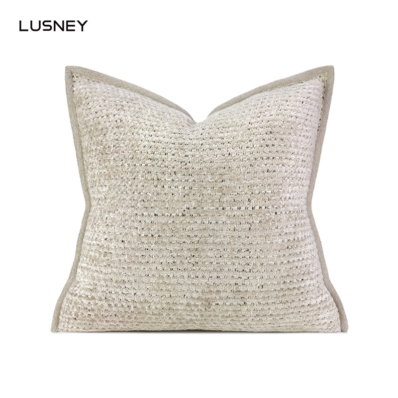 北欧现代简约轻奢沙发样板间咖色棉麻大肌理O包边定制腰枕床头靠,居家布艺,靠垫/抱枕,淘宝优惠券,粉丝福利购,淘宝优惠卷