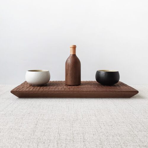 整块实木茶e盘黑胡桃木功夫茶具托盘手工雕刻纹理干泡台日式点心