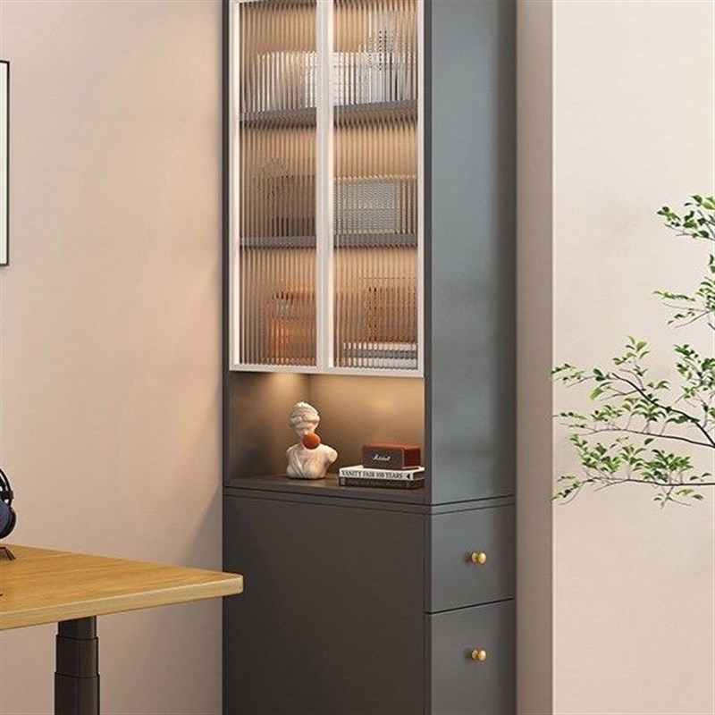 沙发边柜实木转j角窄柜书柜侧边侧拉侧面抽拉柜夹缝柜收纳柜储