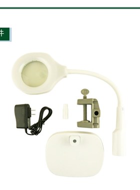 LED台式放大镜台灯LEDr灯放大镜老人阅读维修检验8倍触摸感应9145