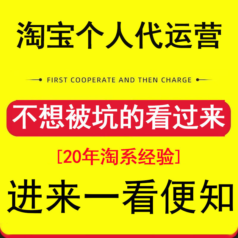 个人天猫淘宝店铺代运营网店整店托管拼多多无界直通车推广诊断
