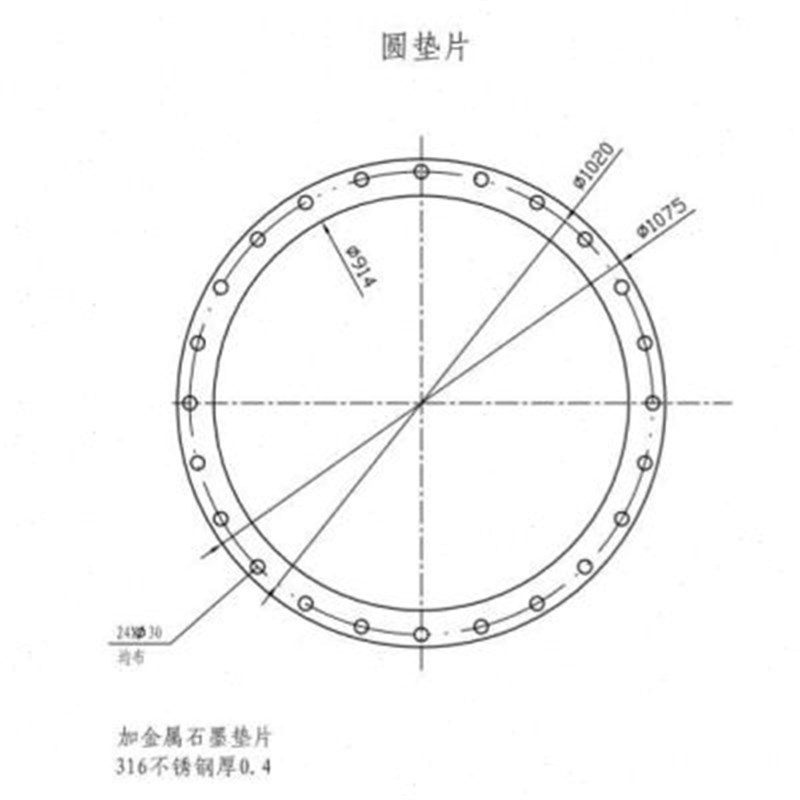 热销河间加金属石墨垫n片s304不锈钢石墨复合垫片大型石墨高强垫