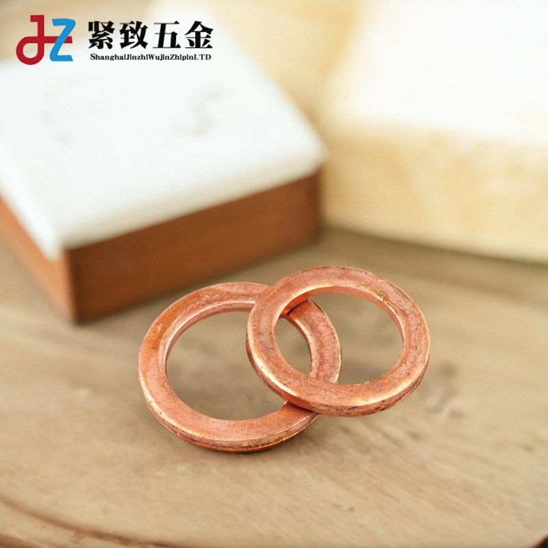 热销紫铜垫片厚度1mm/1.2Cmm毫米密封圈红纯铜l船用表用