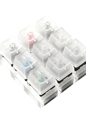 9 key Cherry Gateron Green Clear DWhite Gray Clear Zealio Pu
