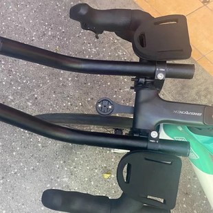 一体把休a息把 公路车改TT休息把 可兼容多数车把 扁平把通用tt把