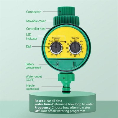 Automatic Watering Timeru Irrigation Controller Knob Type Ga