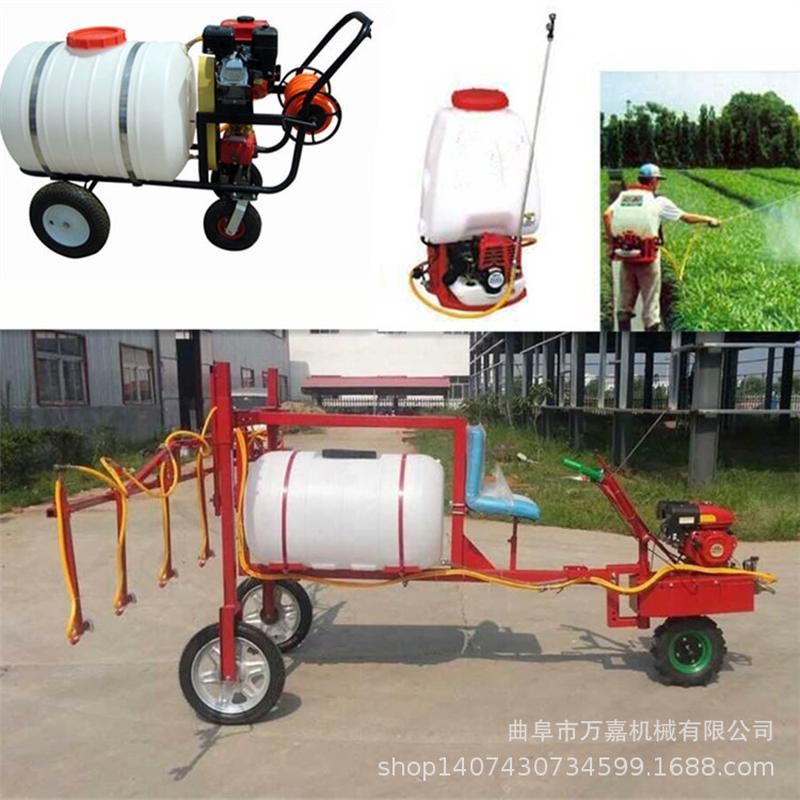 新款手推式园林喷雾器 三s轮折叠防疫打药机 农用果树雾化细喷药