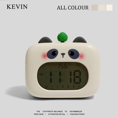 Kevin家“无聊送TA熊猫闹钟陪伴你”萌宠小夜灯学生多功能计时器