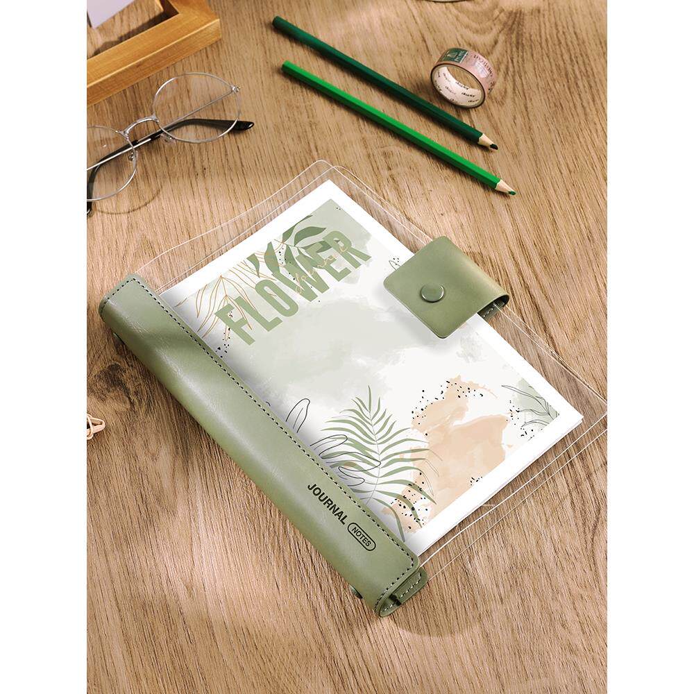 a5活页本可拆卸手账本外壳活页纸b5替芯软皮笔记本子定制可印logo