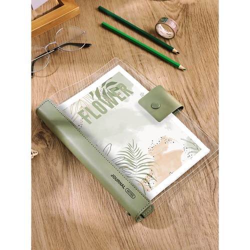 a5活页本可拆卸手账本外壳活页纸b5替芯软皮笔记本子定制可印logo