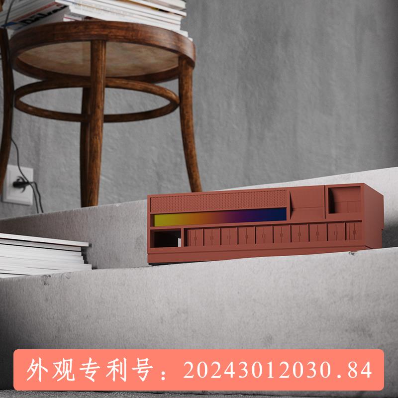 另一边水泥微建筑收纳盒简约治愈桌面笔筒摆件玄关前台展示礼物